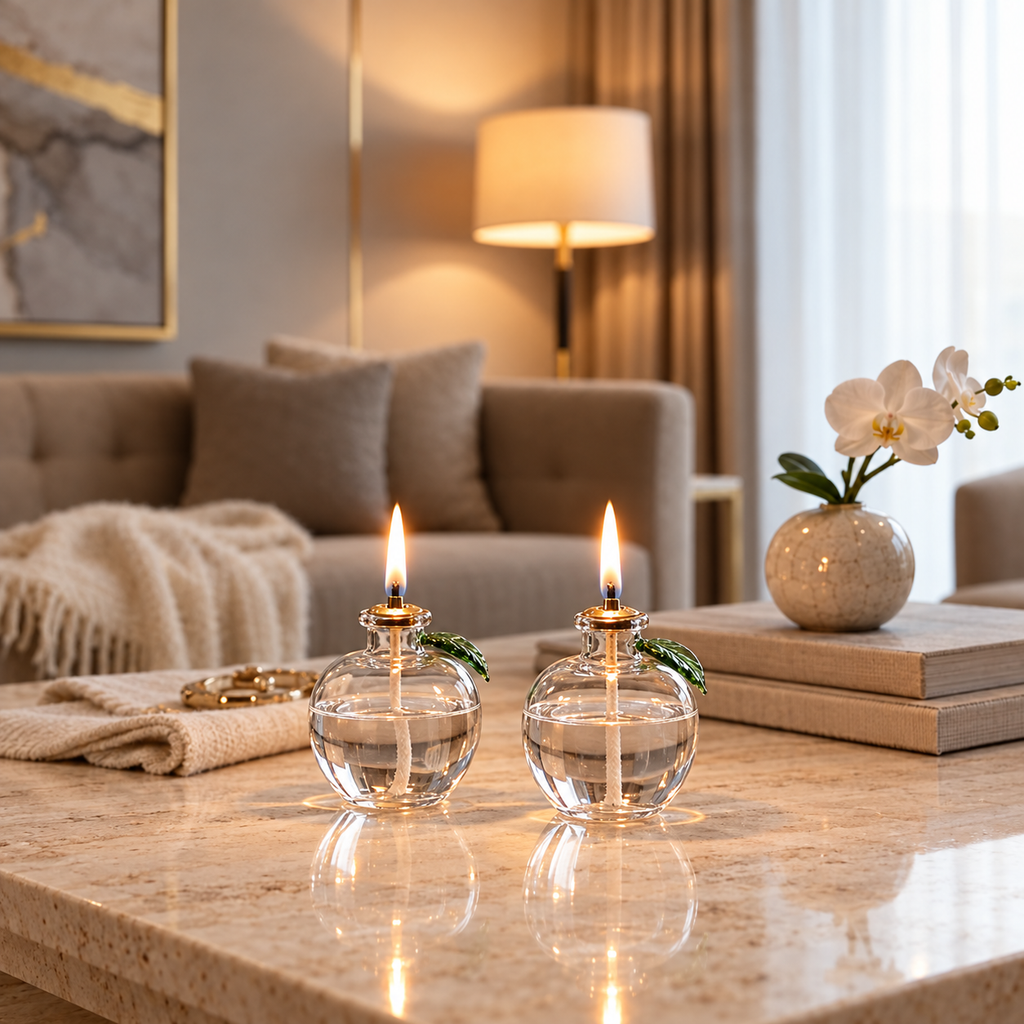 Apple | Glazen Olielamp