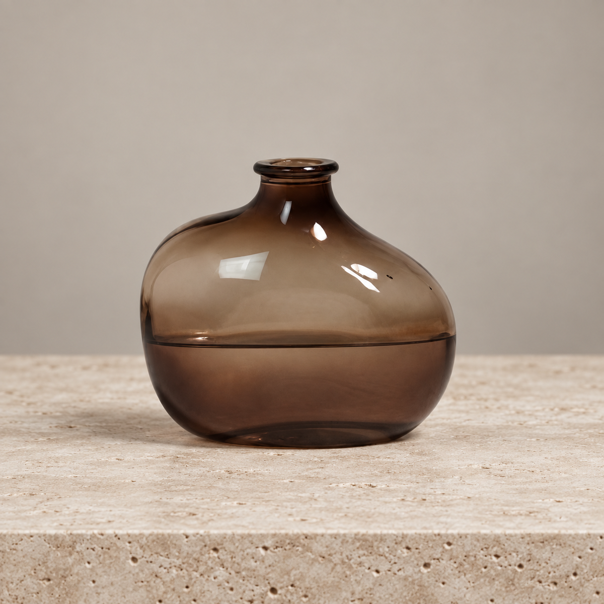 Minimal Chic | Bruin Getinte Vazen Glas