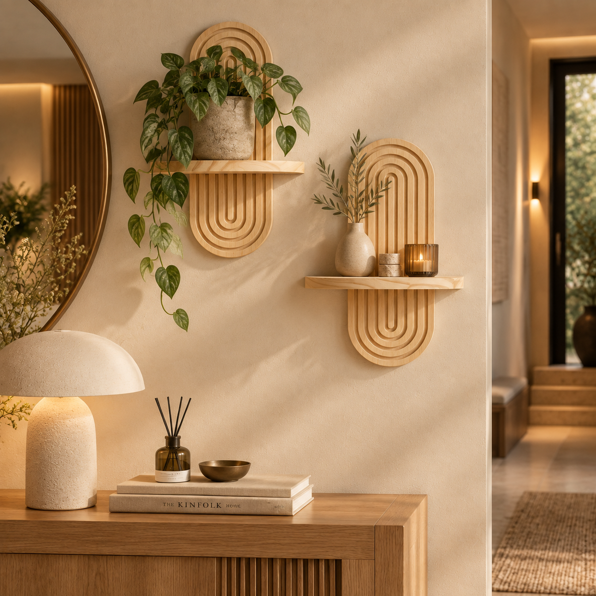 Nobu Arch | Japandi Wandplank Set