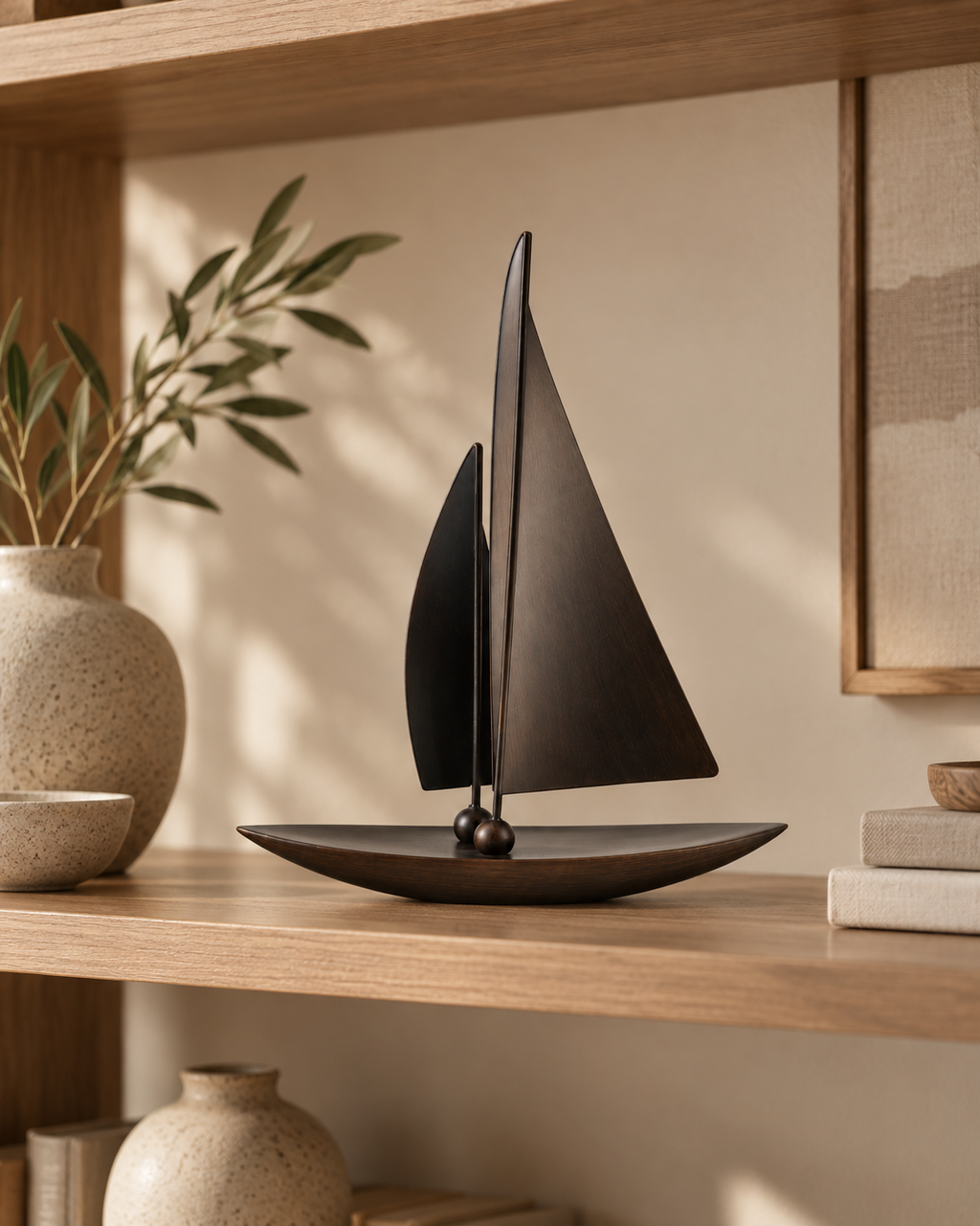 Sora Sailboat | Ornament Donkerbruin
