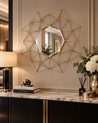 Milano Gold | Geometrische Wandspiegel