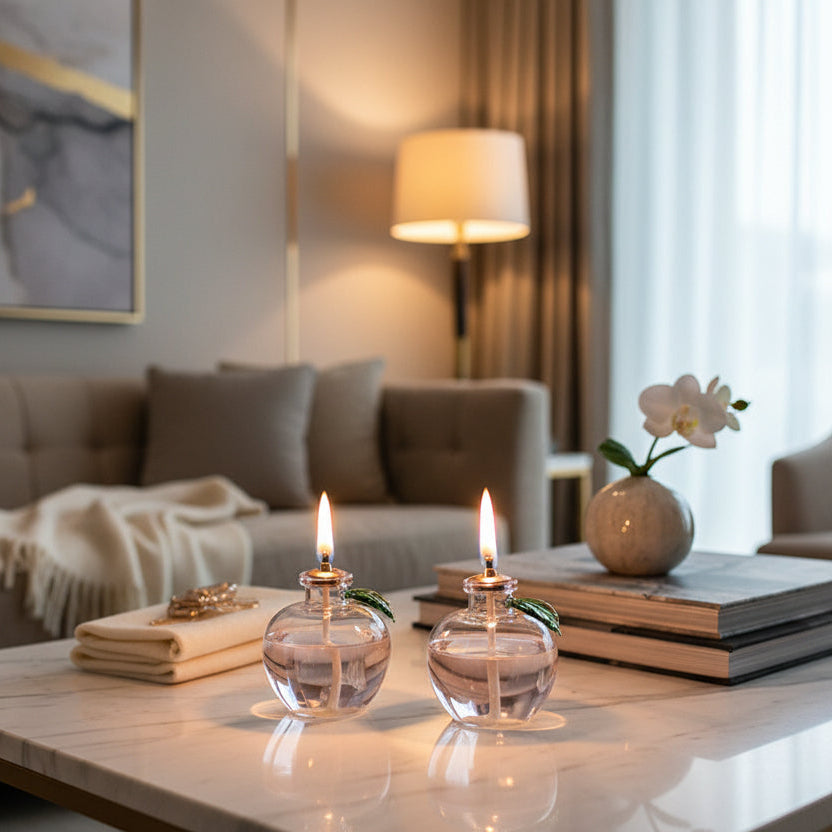 Apple | Glazen Olielamp